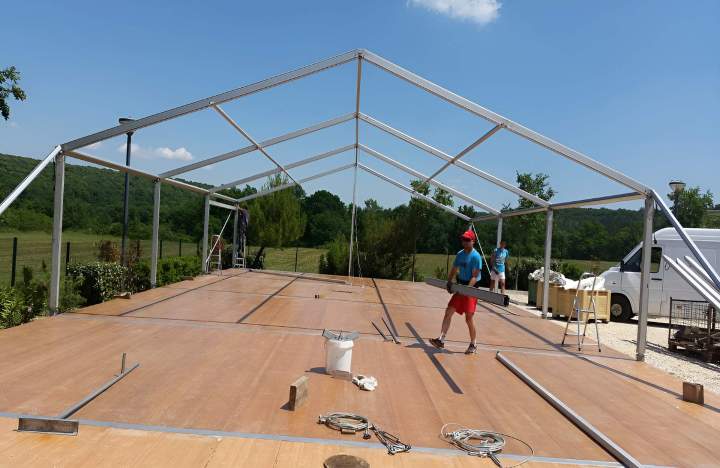 Installation de structures modulables Aigaliers